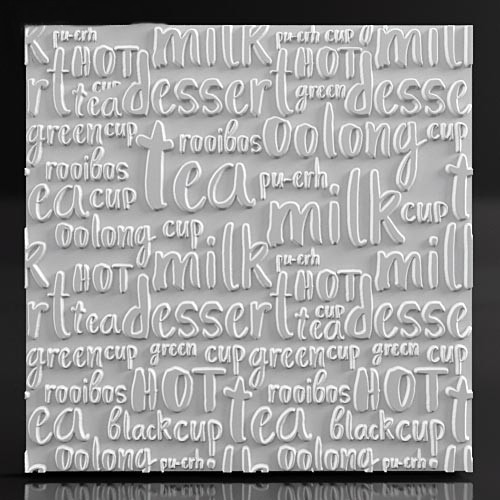 3d панель из гипса Letters