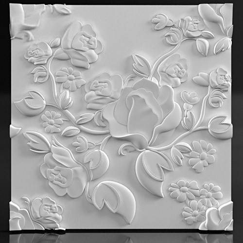 3d панель из гипса Spring