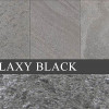 Каменный шпон «GALAXY BLACK» размер 240х122 см